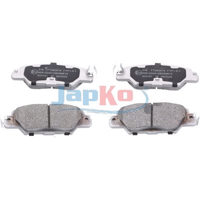 Set placute frana JAPKO 51318