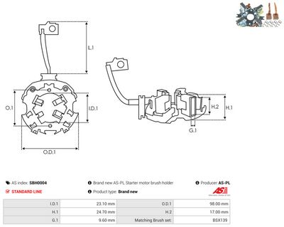 Vorschau Halter, Kohlebürsten Ansicht 2