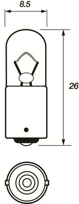 Лампа накаливания, фонарь освещения номерного знака MOTAQUIP VBU233 для LAND ROVER 110/127