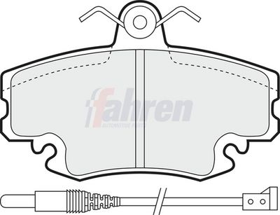 Fahren Brake Pad Set, disc brake FBP3000
