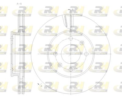 спирачен диск ROADHOUSE 62121.10