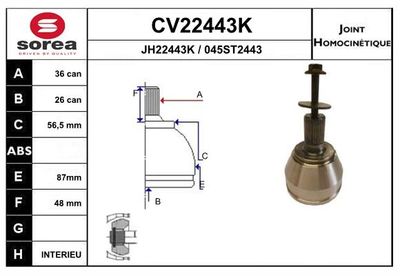 GELENKSATZ ANTRIEBSWELLE
