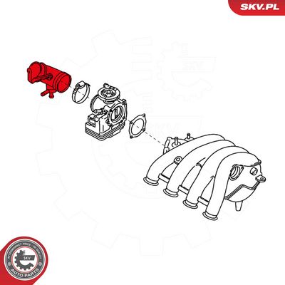 ESEN SKV Įsiurbimo vamzdis, oro filtras