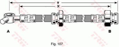 Тормозной шланг TRW PHD247 для NISSAN VANETTE