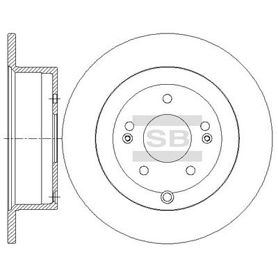 Hi-Q SD1141 Тормозные диски для HYUNDAI SANTA FÉ II (CM) 2.7 V6 GLS 4x4