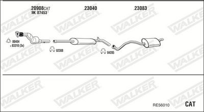 SISTEM DE ESAPAMENT WALKER RE56010