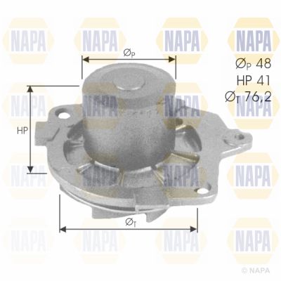 Water Pump, engine cooling NAPA NWP1499