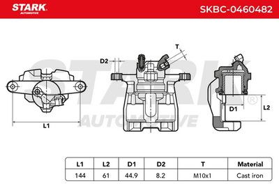спирачен апарат STARK SKBC-0460482