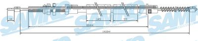 Тросик, cтояночный тормоз SAMKO C0109B для CITROËN VISA