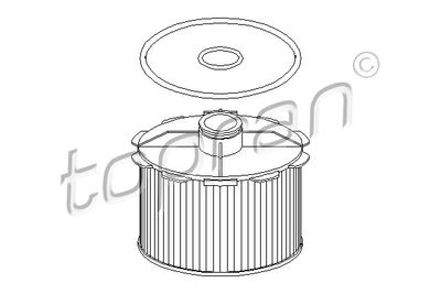 TOPRAN 720 949 Топливный фильтр  для PEUGEOT 306 (Пежо 306)