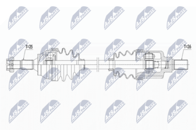 Wał napędowy NTY NPW-PE-063