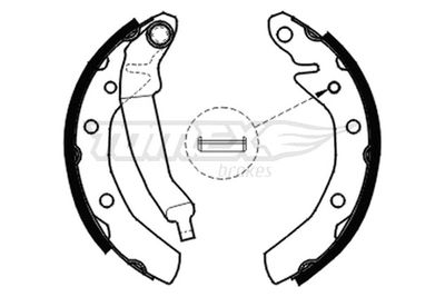 Комплект тормозных колодок TOMEX Brakes TX 20-30 для DAEWOO TICO