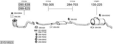Układ wydechowy BOSAL SYS10023