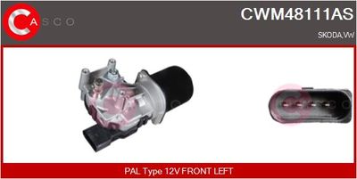 CASCO CWM48111AS Двигатель стеклоочистителя  для SKODA FABIA (Шкода Фабиа)
