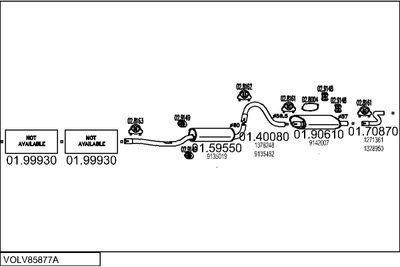 SISTEM DE ESAPAMENT MTS VOLV85877A003994