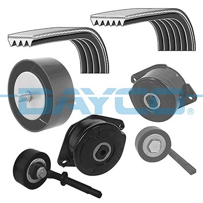 SET CUREA TRANSMISIE CU CANELURI DAYCO KPV789