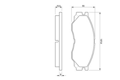 Brake Pad Set, disc brake 0 986 424 572