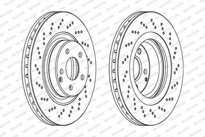 BREMSSCHEIBE FERODO DDF1458C1 1