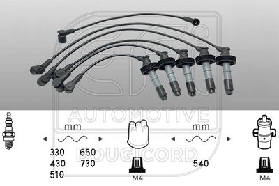 Комплект проводов зажигания EFI AUTOMOTIVE 6468 для VOLVO S70