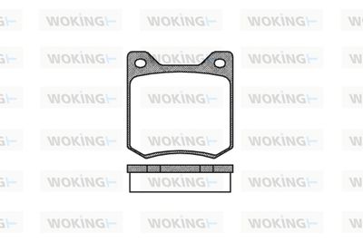 Комплект тормозных колодок, дисковый тормоз WOKING P1663.00 для PEUGEOT 204