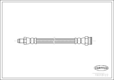 Тормозной шланг CORTECO 19018122 для FIAT UNO