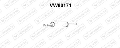 Предглушитель выхлопных газов VENEPORTE VW80171 для VW PASSAT
