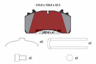 Remblokken set WABCO MAXX 22T