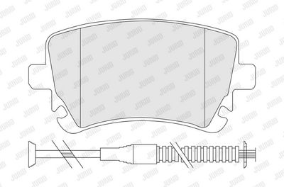 BREMSBELAGSATZ SCHEIBENBREMSE JURID 573225J 2