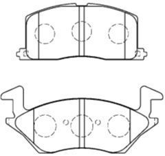 Комплект тормозных колодок, дисковый тормоз AISIN A1N043 для TOYOTA STARLET