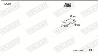 SISTEM DE ESAPAMENT WALKER FIK018889