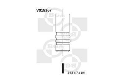 Впускной клапан BGA V018367 для MAZDA 121