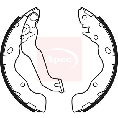 APEC Brake Shoe Set SHU672