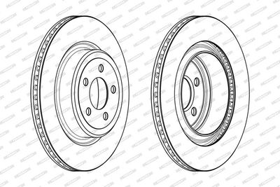 BREMSSCHEIBE FERODO DDF2066C1 1