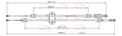 Cable Pull, manual transmission APEC CAB7032