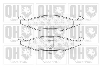 Комплект тормозных колодок, дисковый тормоз QUINTON HAZELL BP1034 для CHRYSLER NEON