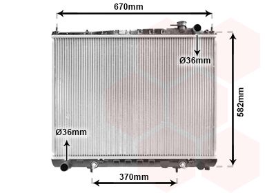 Радиатор, охлаждение двигателя VAN WEZEL 13002232 для NISSAN PATHFINDER