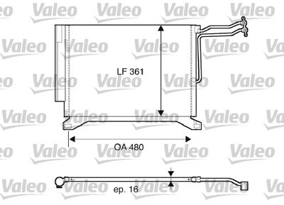 VALEO Condensor, airconditioning (817837)
