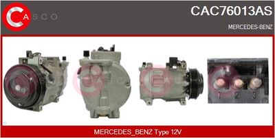 CASCO CAC76013AS Компрессор кондиционера  для MERCEDES-BENZ C-CLASS (W202) C 200 (202.020)