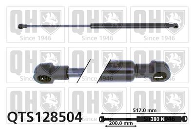 QUINTON HAZELL QTS128504 Амортизатор багажника и капота  для BMW 3 (Бмв 3)