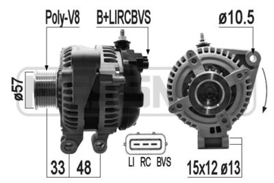 ERA 209407A Генератор  для LAND ROVER RANGE ROVER III (L322) 3.6 D 4x4