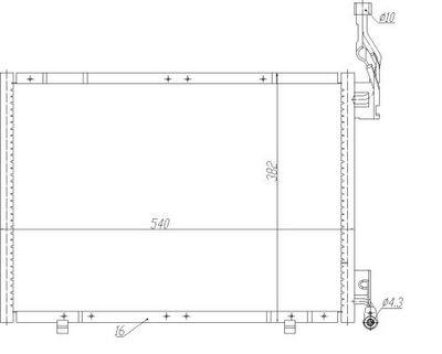CONDENSATOR CLIMATIZARE NRF 350484 4