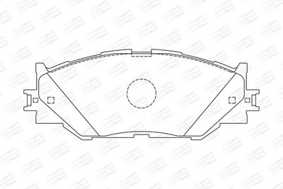 BREMSBELAGSATZ SCHEIBENBREMSE CHAMPION 572620CH 1