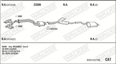 Изпускателна система WALKER BWH15273B