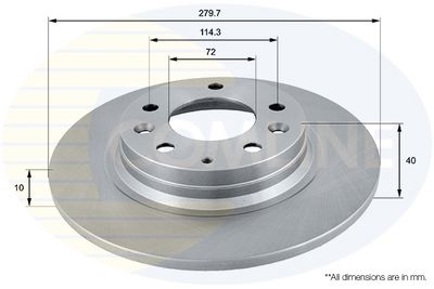 Brzdový kotouč COMLINE ADC0450