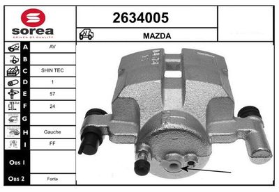 Brzdový třmen EAI 2634005