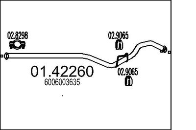 Rura wydechowa MTS 01.42260