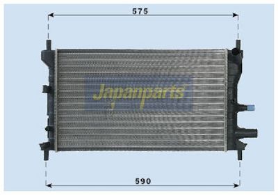 радиатор, охлаждане на двигателя JAPANPARTS RDA053060