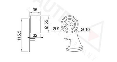 ROLA INTINZATOR CUREA DISTRIBUTIE AUTEX 641209 1