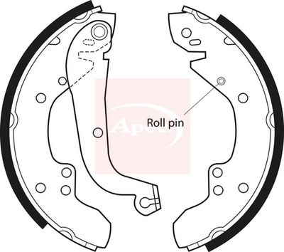 APEC Brake Shoe Set SHU354