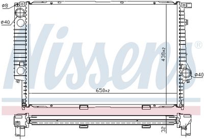 RADIATOR RACIRE MOTOR NISSENS 60622A 4